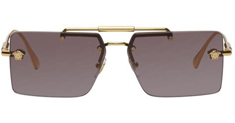 rimless glasses versace|Versace rimless glasses men's.